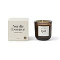 Nordic essence scented candle small, off white, dark brown