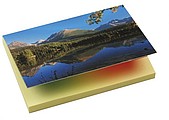 Note-it with plastic adhesive marks