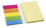 Note-it with plastic adhesive marks