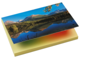 Note-it with plastic adhesive marks