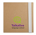 Notebook w/ stickynotes & pen, white