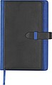 Notebook with business card compartments