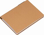 Notebook with pen and sticky notes