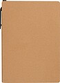 Notebook with pen and sticky notes