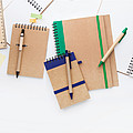 notebook with pen