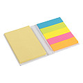 Notebook with sticky notes