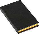 Notebook with sticky notes