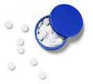 Novel mint tin, approximately 60 sugar free mints