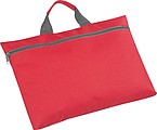 Nylon conference bag, red