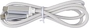 Nylon fabric charging cable 65W Claudia , light grey