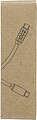 Nylon fabric charging cable 65W Claudia , light grey
