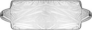 Nylon windscreen cover Silver