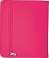 Nylon writing case with zipper, pink