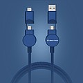 Oakland RCS recycled plastic 6-in-1 fast charging 45W cable