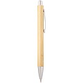 Oblys bamboo ballpoint pen and mechanical pencil set, natural