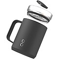 Ocean Bottle 350 ml insulated travel mug, obsidian black