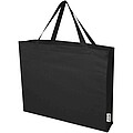 Odessa 220 g/m2 GRS recycled cotton tote bag 40L, solid black
