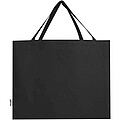 Odessa 220 g/m2 GRS recycled cotton tote bag 40L, solid black