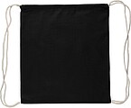 Oeko-Tex cotton (140 gsm) drawstring backpack Bridget, black