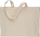 Oeko-Tex® cotton (180 gsm) shopping bag Novi, khaki