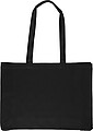 Oeko-Tex cotton (220 gsm) shopping bag Isaac, black