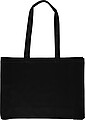 Oeko-Tex cotton (220 gsm) shopping bag Isaac, black