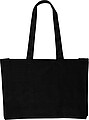 Oeko-Tex cotton (280 gsm) shopping bag Hugh, black