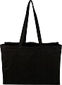 Oeko-Tex cotton (280 gsm) shopping bag Hugh, black