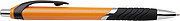 Olympic pen with blue ink.Orange