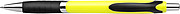 Olympic pen with blue ink.Yellow