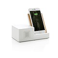 Ontario 5W wireless charger with speaker, white