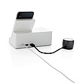 Ontario 5W wireless charger with speaker, white