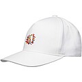 Onyx 5 panel Aware™ recycled cap, white