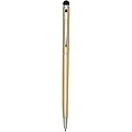 Ore aluminium ballpoint pen with stylus (blue ink), champagne