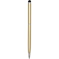 Ore aluminium ballpoint pen with stylus (blue ink), champagne