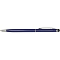 Ore aluminium ballpoint pen with stylus (blue ink), ocean blue