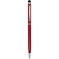 Ore aluminium ballpoint pen with stylus (blue ink), red