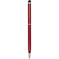 Ore aluminium ballpoint pen with stylus (blue ink), red