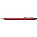 Ore aluminium ballpoint pen with stylus (blue ink), red