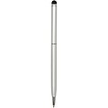 Ore aluminium ballpoint pen with stylus (blue ink), silver