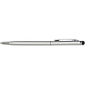 Ore aluminium ballpoint pen with stylus (blue ink), silver