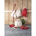 Oregon 100 g/m2 cotton drawstring backpack with coloured cords