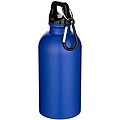 Oregon 400 ml matte RCS recycled single wall stainless steel water bottle with carabiner, royal blue