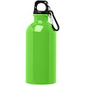 Oregon 400 ml RCS certified single wall stainless steel water bottle with carabiner, apple green