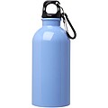 Oregon 400 ml RCS certified single wall stainless steel water bottle with carabiner, cloud blue