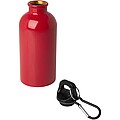 Oregon 400 ml RCS certified single wall stainless steel water bottle with carabiner, red