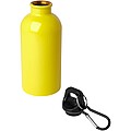Oregon 400 ml RCS certified single wall stainless steel water bottle with carabiner, yellow
