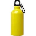 Oregon 400 ml RCS certified single wall stainless steel water bottle with carabiner, yellow