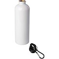 Oregon 750 ml RCS certified single wall stainless steel water bottle with carabiner, white