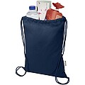 Oregon Blend 140 g/m2 GRS recycled drawstring bag 5L, navy
